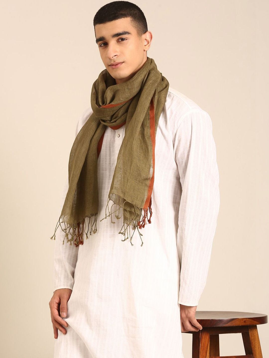 Linen Club Unisex Pure Linen Stole