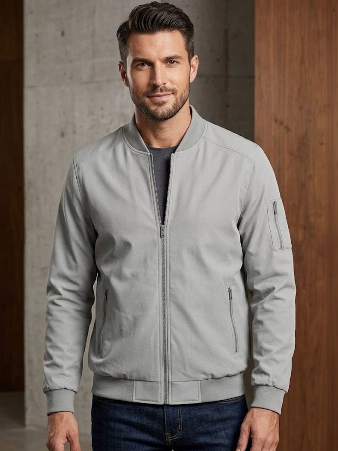 MIA FASHION Men Lightweight Outdoor Bomber Jacket