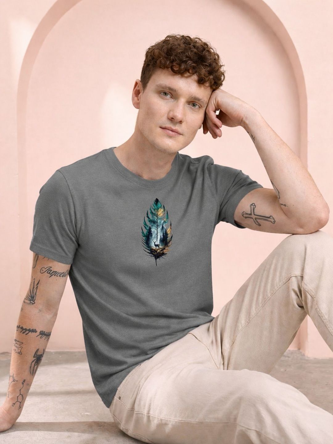 HERE&NOW Men Printed T-shirt