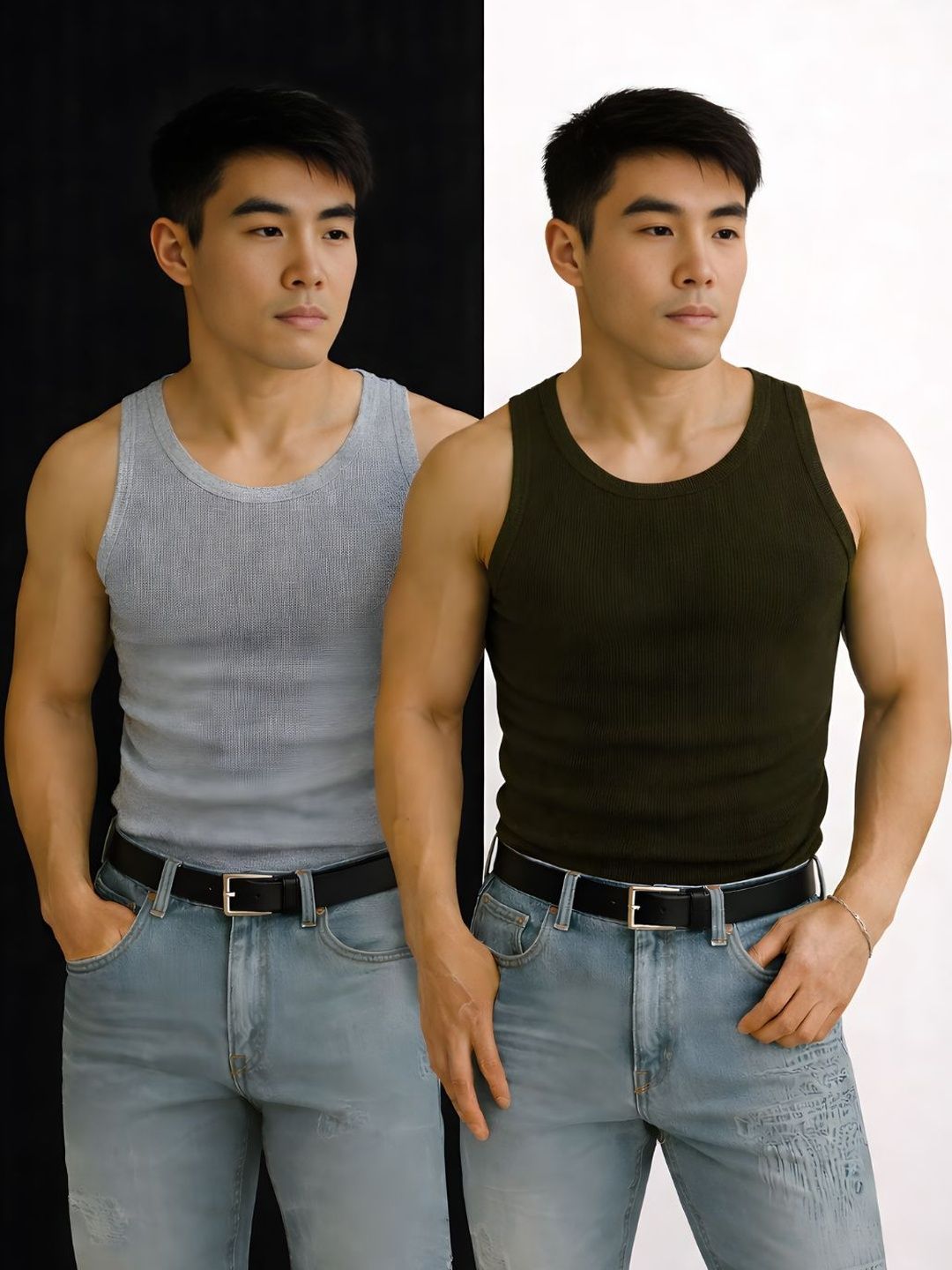 ROCKWELL Pack of 2 Cotton Innerwear Vests