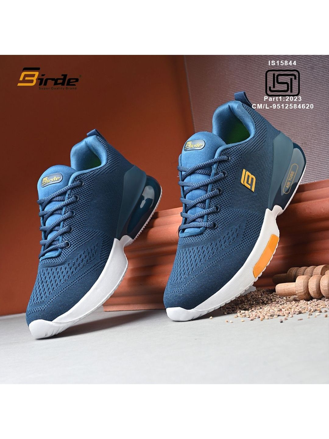 BIRDE Men Mesh Running Non-Marking Shoes