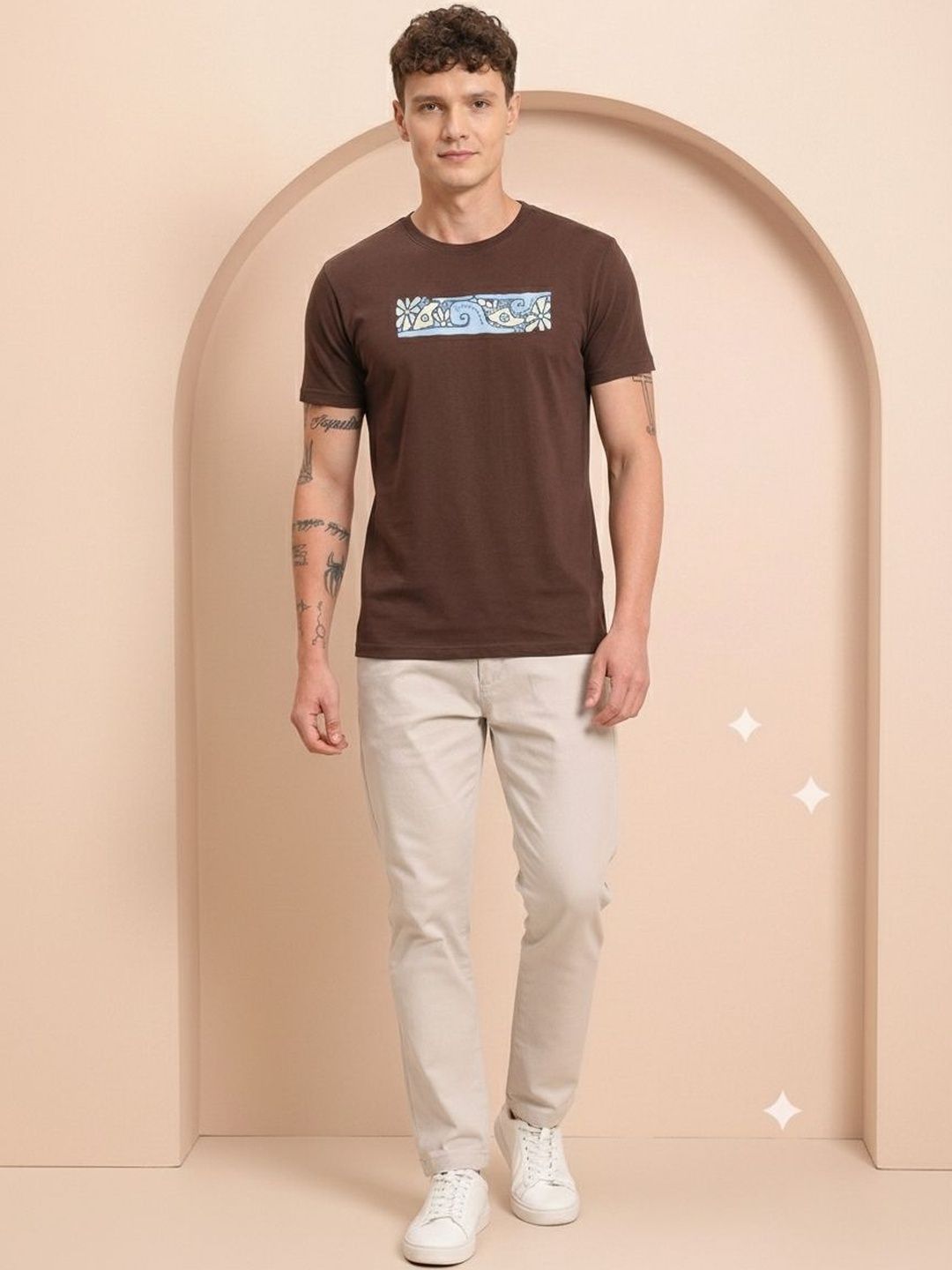 HERE&NOW Men Printed T-shirt
