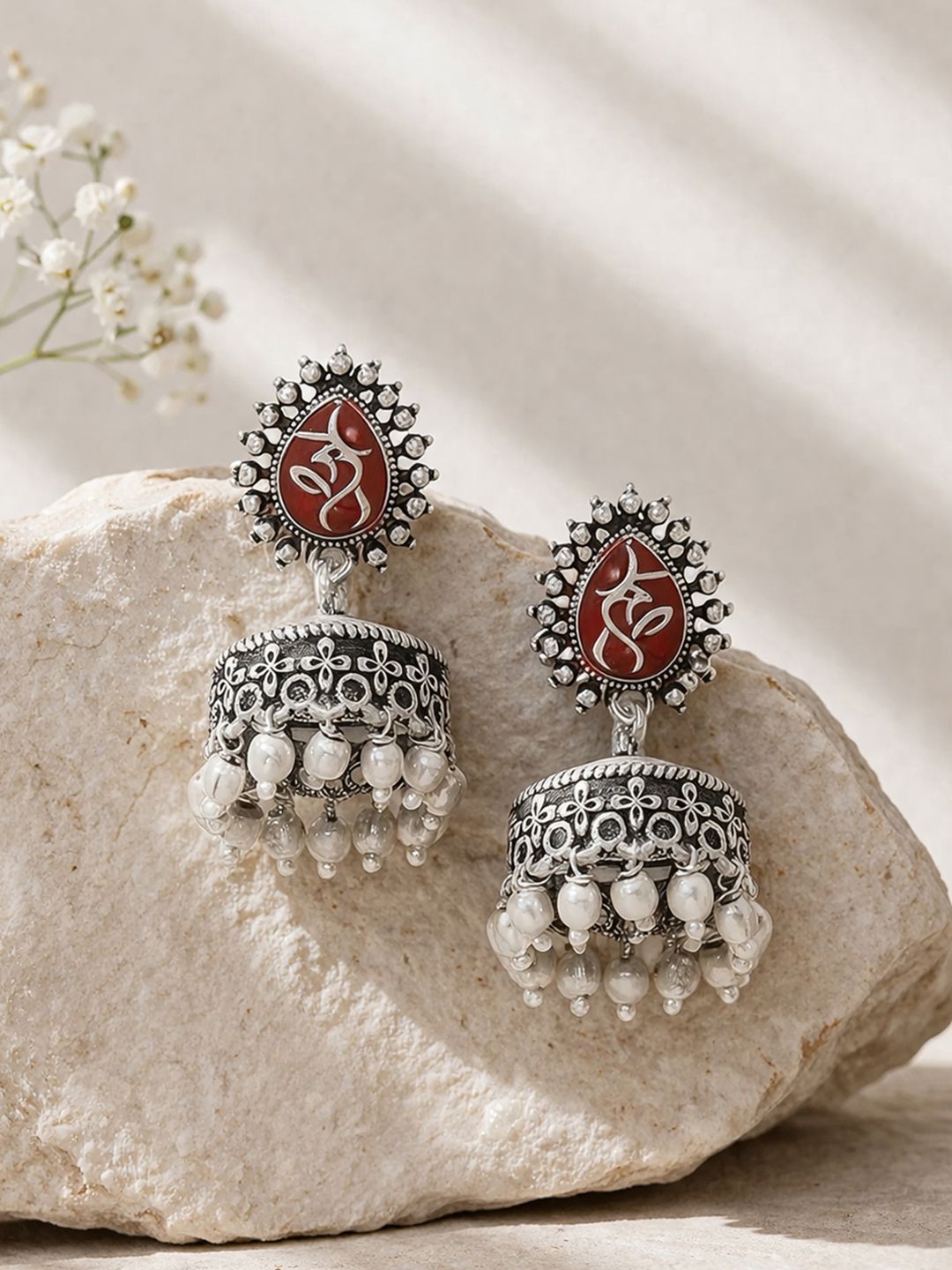 Voylla Moksha Metal Embellisheds Earrings