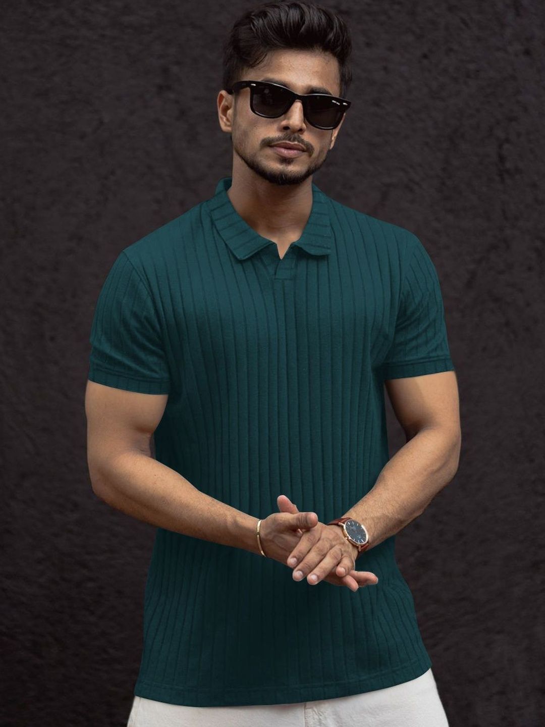 Moda Rapido Men Polo Collar T-shirt