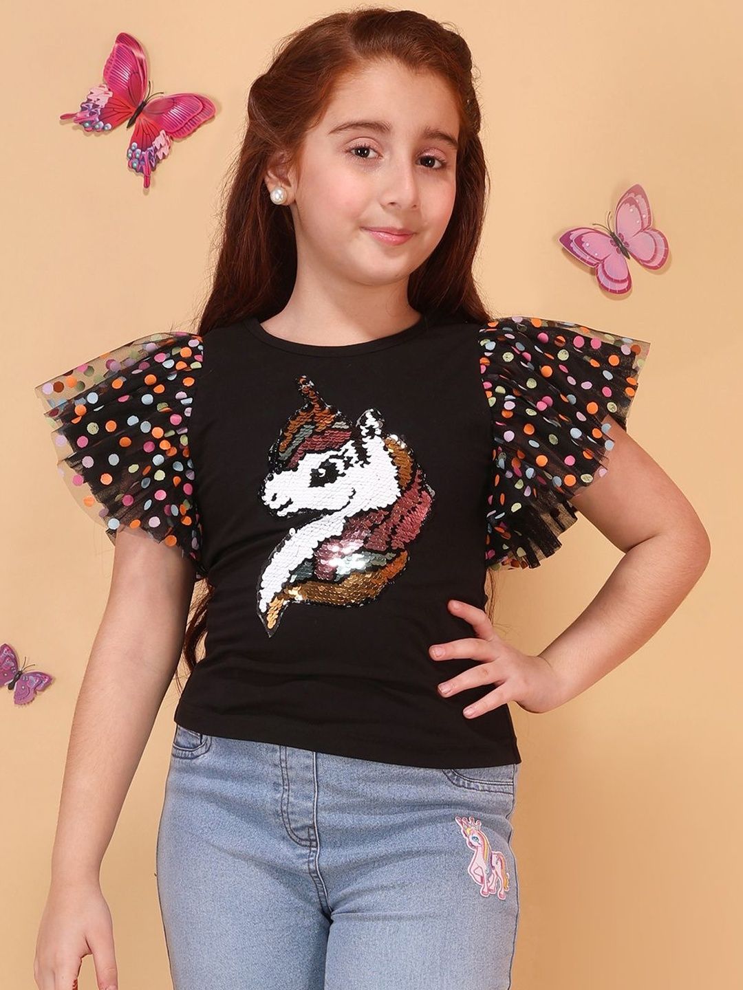 CUTECUMBER Girls Cotton Tops