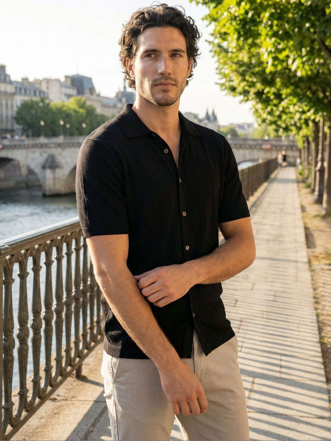 Celio Celio Men Polo Collar T-shirt
