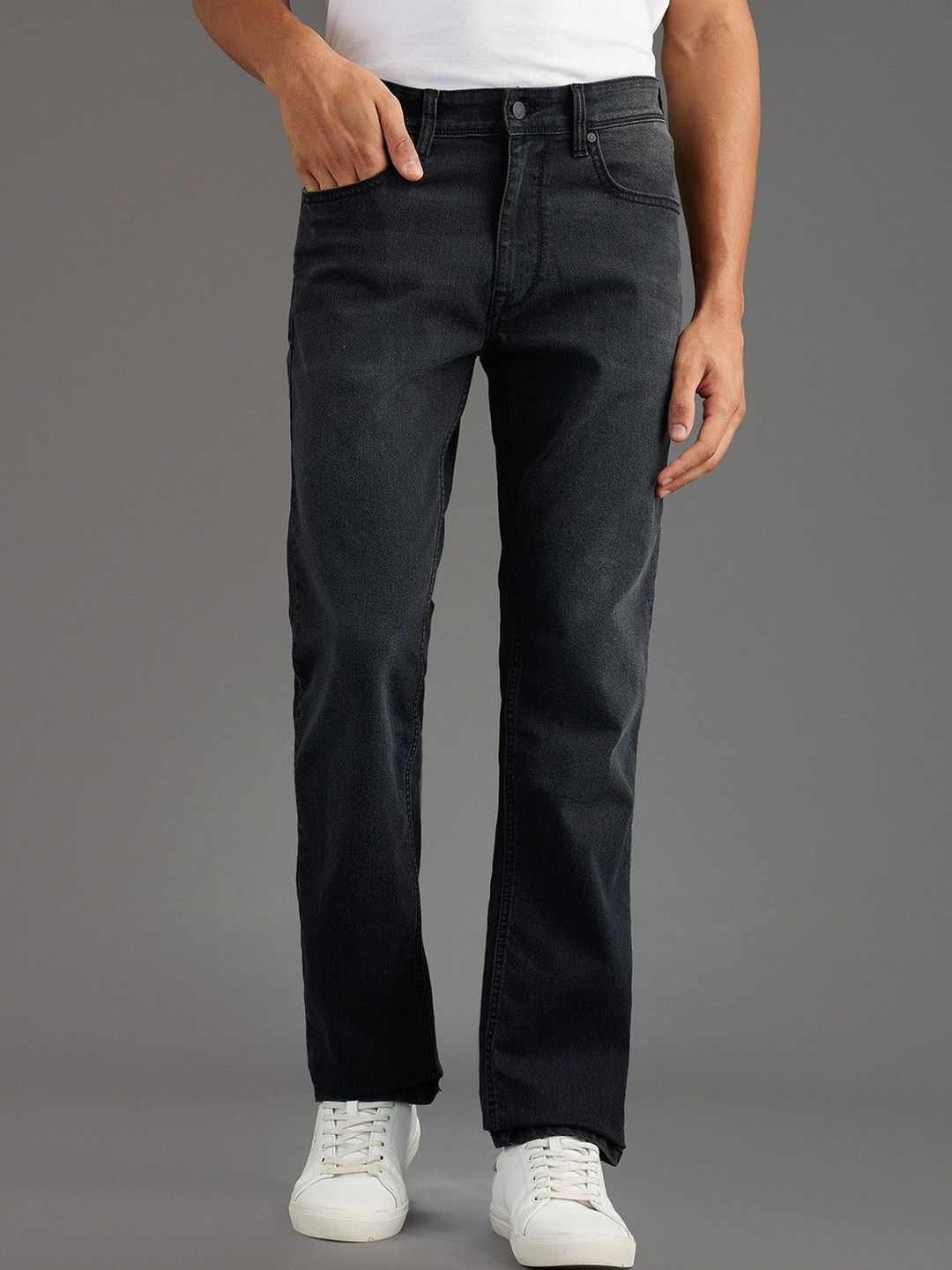 Pepe Jeans Men Holborne Straight Fit Mid-Rise Light Fade Stretchable Jeans