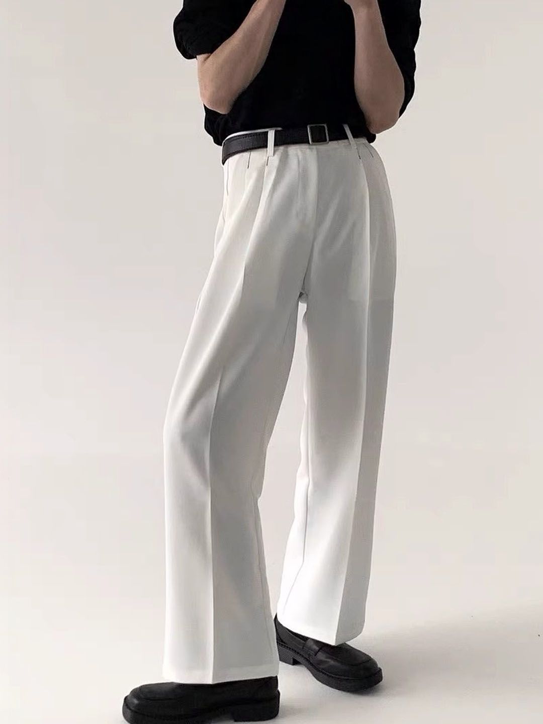 Suo Men Easy Wash Pleated Trousers