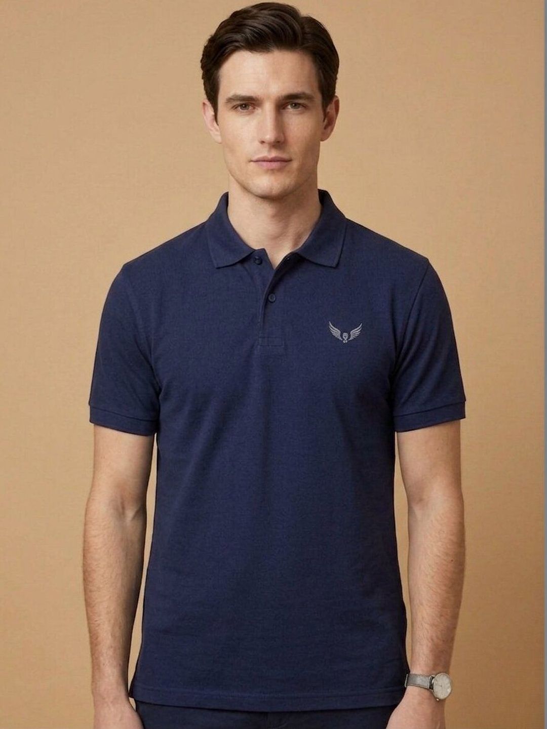 STRAY88 Men Polo Collar T-shirt
