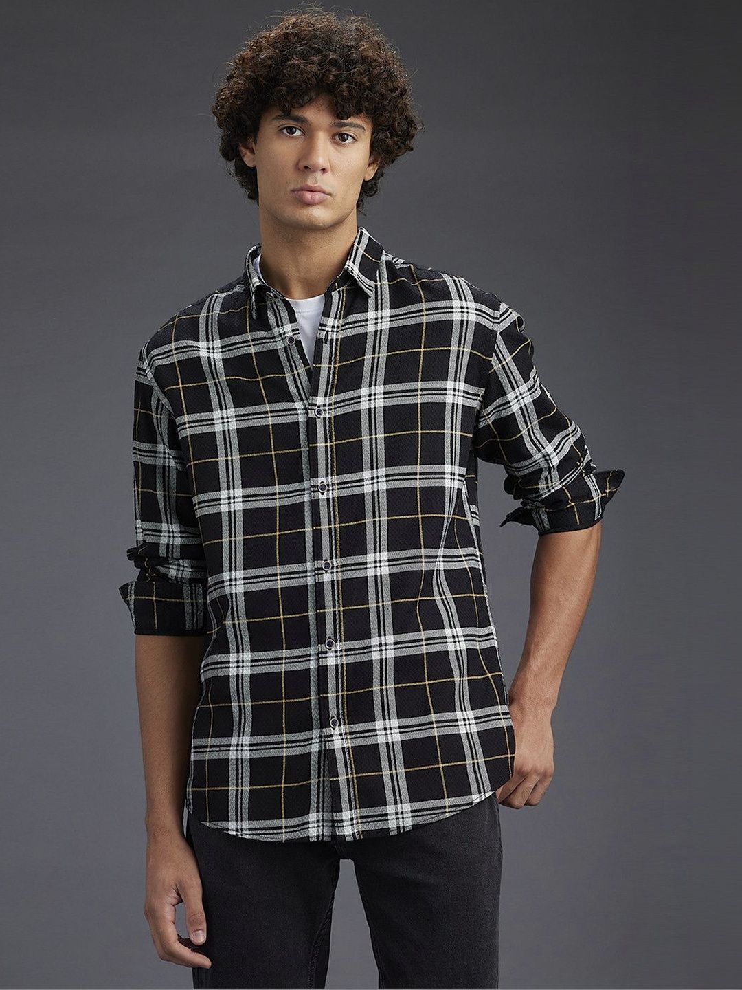 Pepe Jeans Men Shepherd Checks Checked Casual Shirt