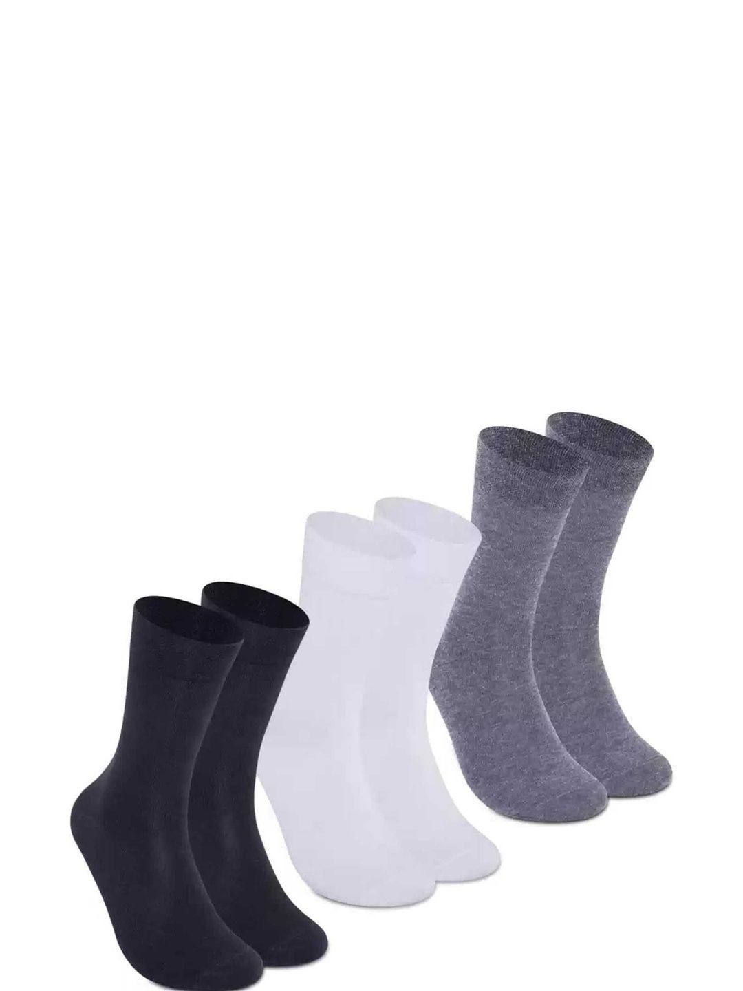 akeet trend Unisex Pack of 3 Cotton Calf Length Socks