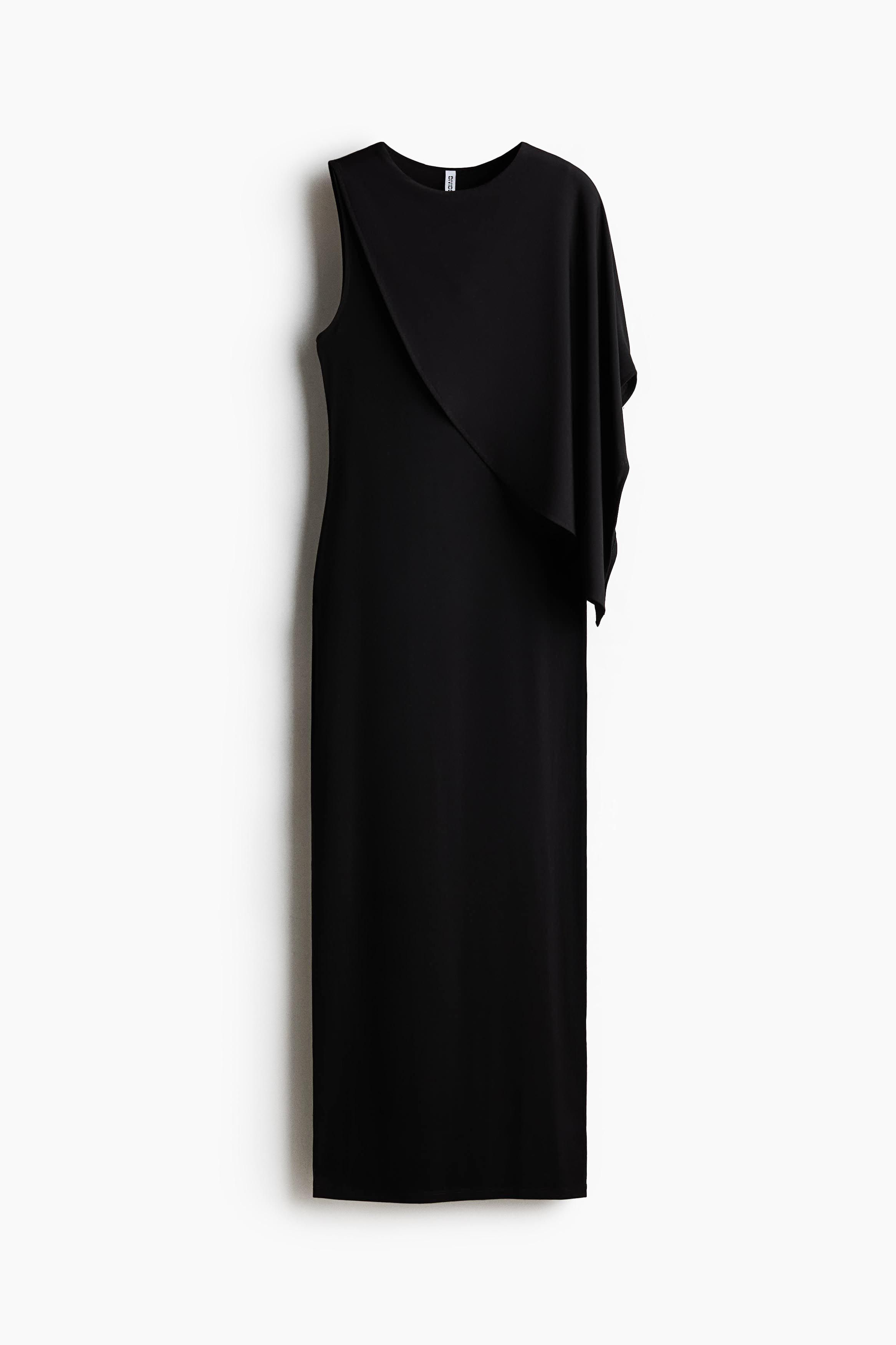 H&M H&M Asymmetric Cape-detail Dress