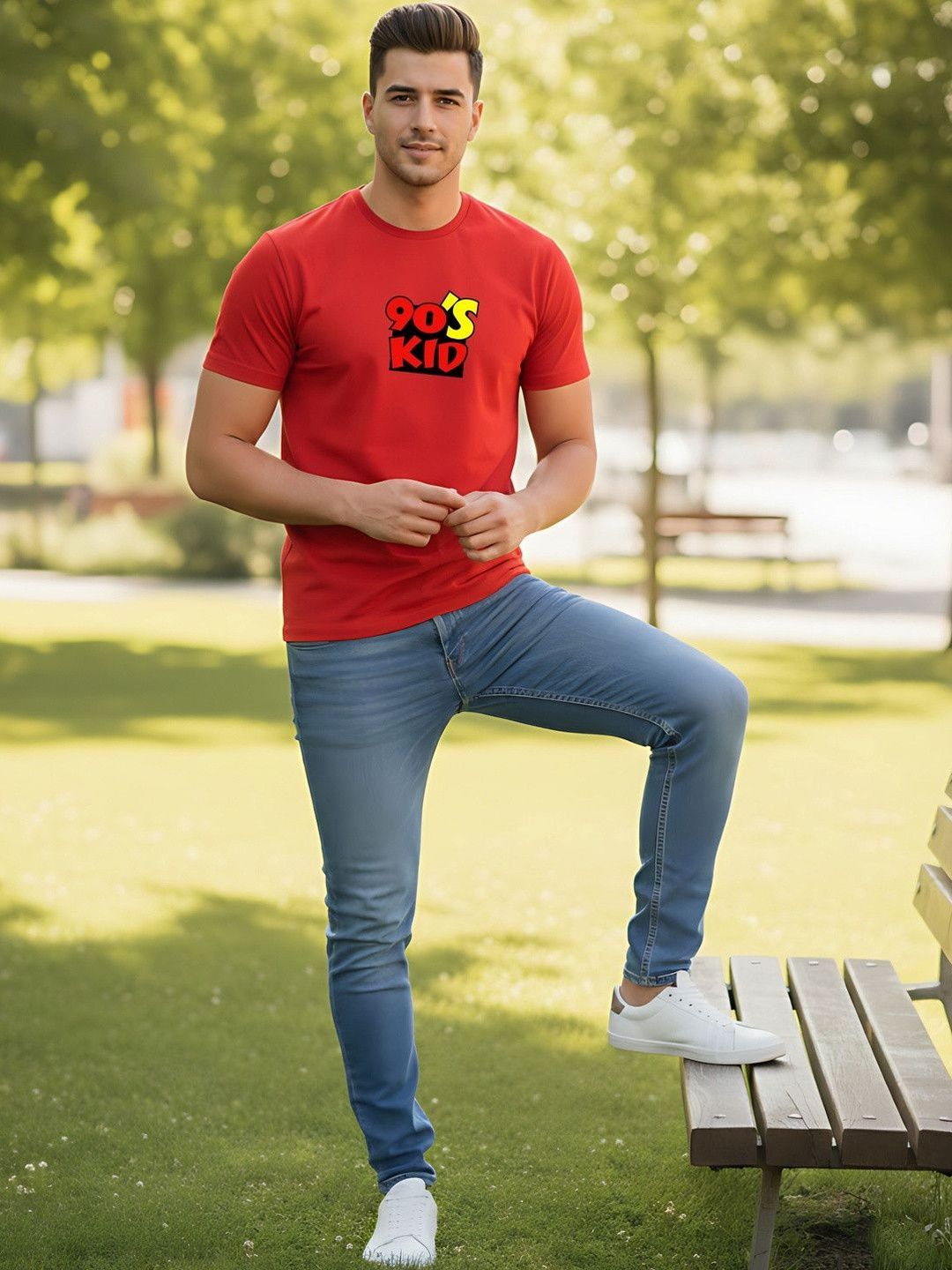 SYMBLANCE Men Printed T-shirt