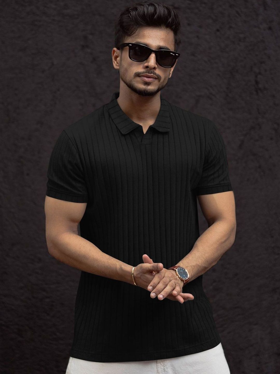 Moda Rapido Men Polo Collar T-shirt