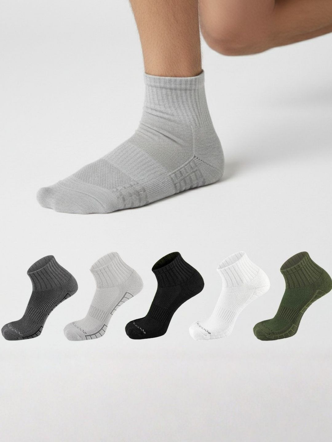 Sockscarving Men Pack of 5 Cotton Blend Patterned Above Ankle Socks