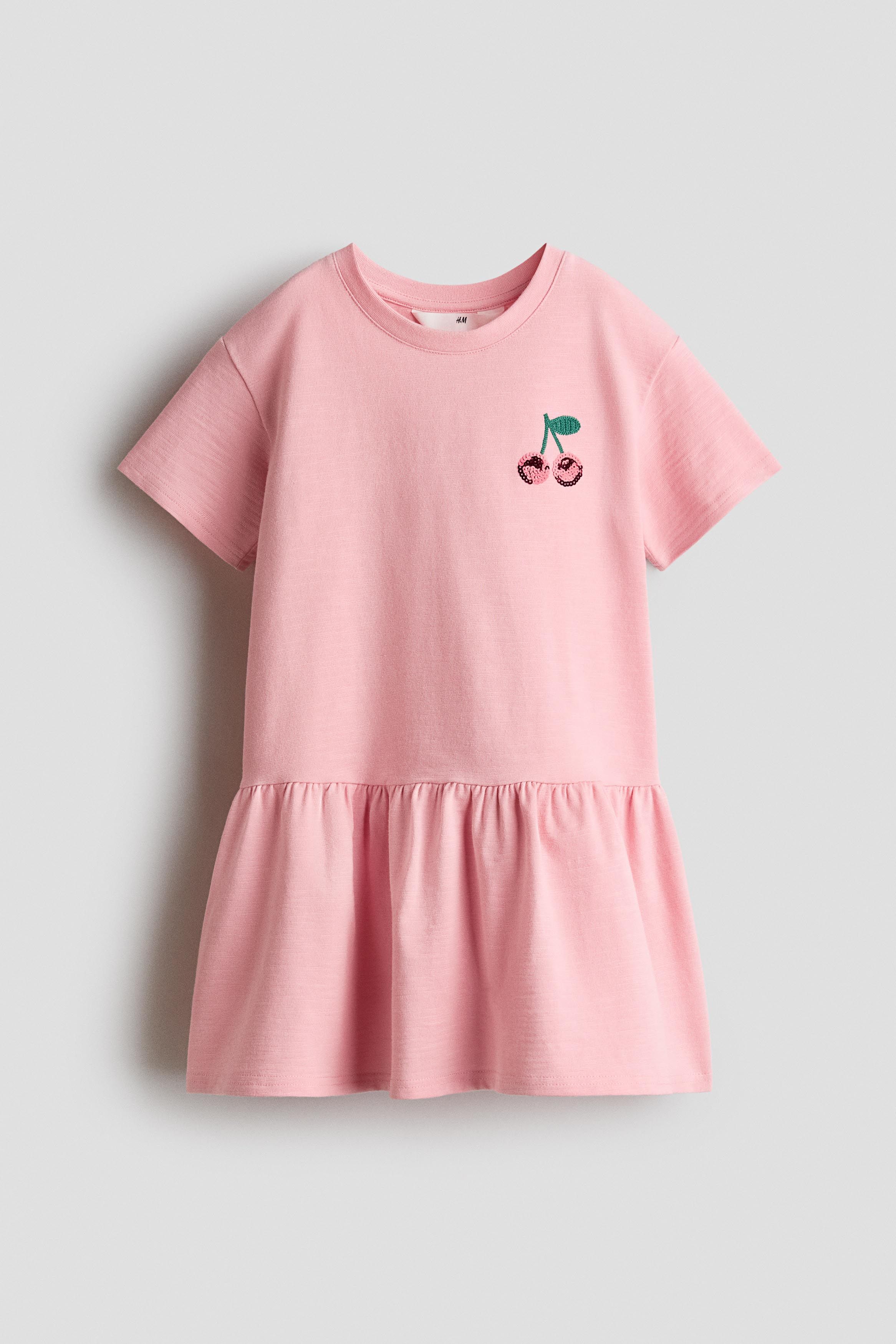 h&m pink shirt dress BARBIE PINK SEQUIN SHIRT DRESS H&M EUR XS SPARKLY SUMMER HOLIDAY CLUB PARTY GLAM
