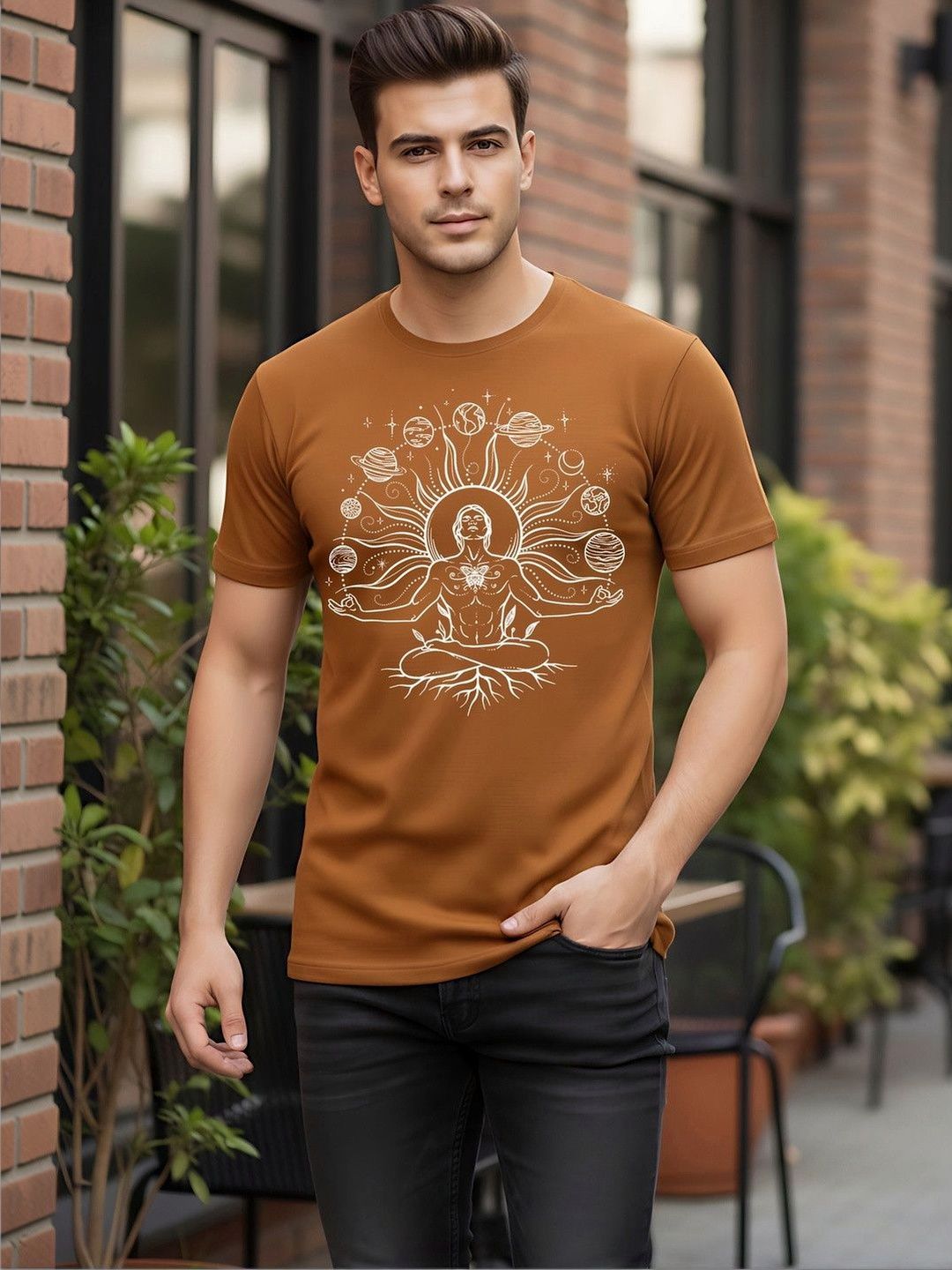 SYMBLANCE Men Printed T-shirt