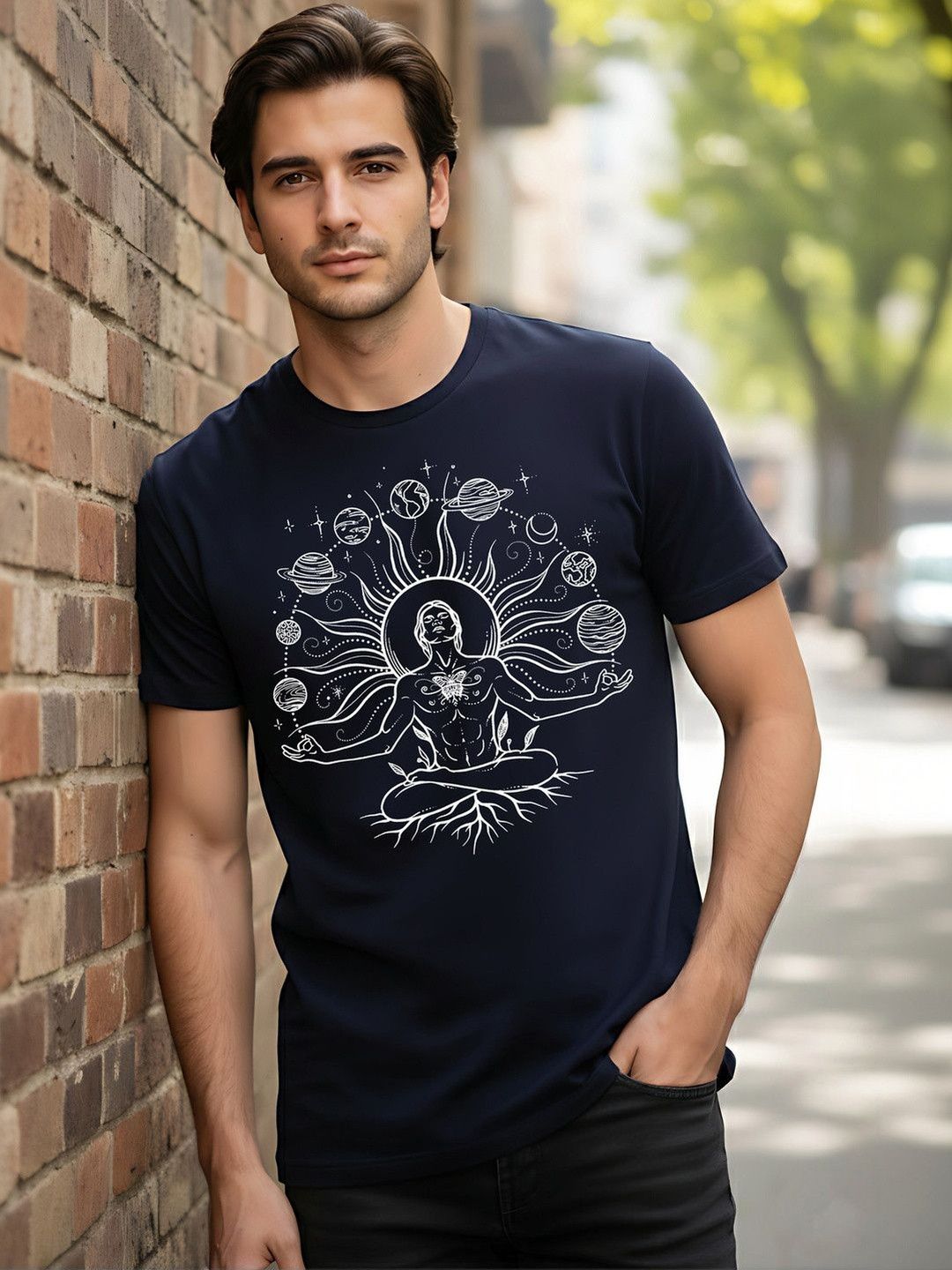 SYMBLANCE Men Printed T-shirt