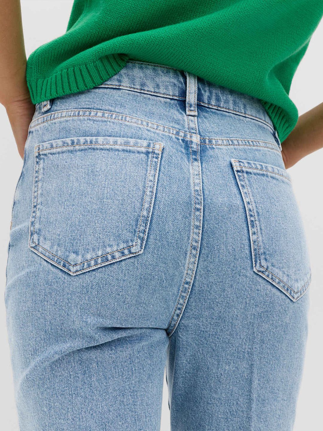 High Waisted Kickflare Cropped Jeans