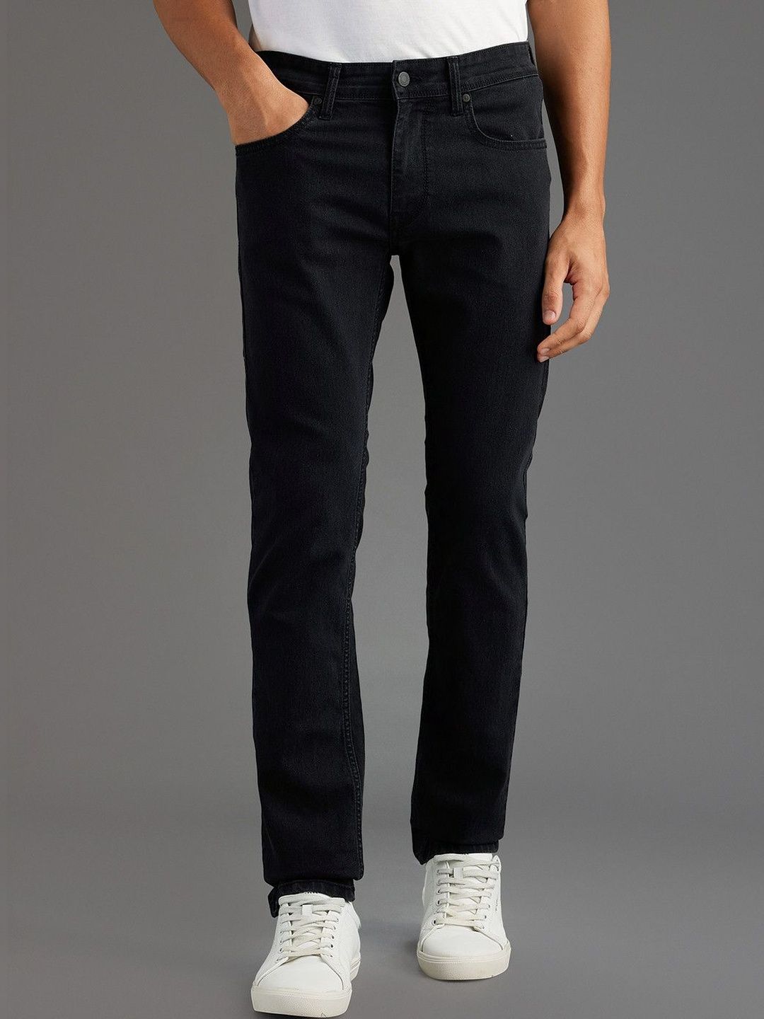 Pepe Jeans Men Vapour Slim Fit Mid-Rise Light Fade Stretchable Jeans