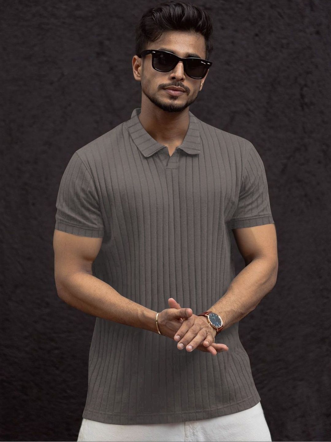 Moda Rapido Men Polo Collar T-shirt