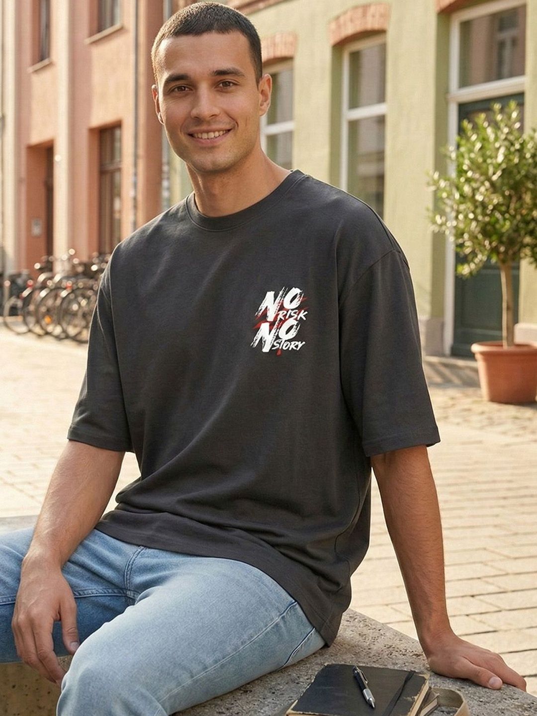 ST Trends Men Typography Printed T-shirt