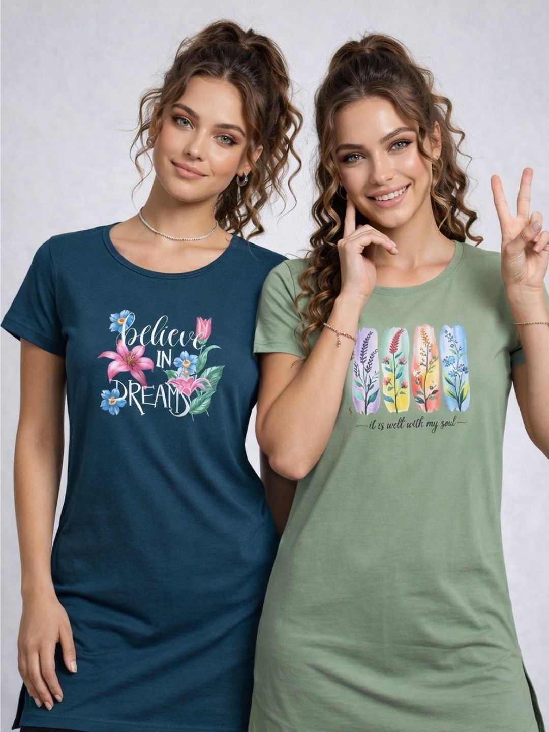 Buy Roadster Pack of 2 Printed Lounge Tshirts - Lounge Tshirts for