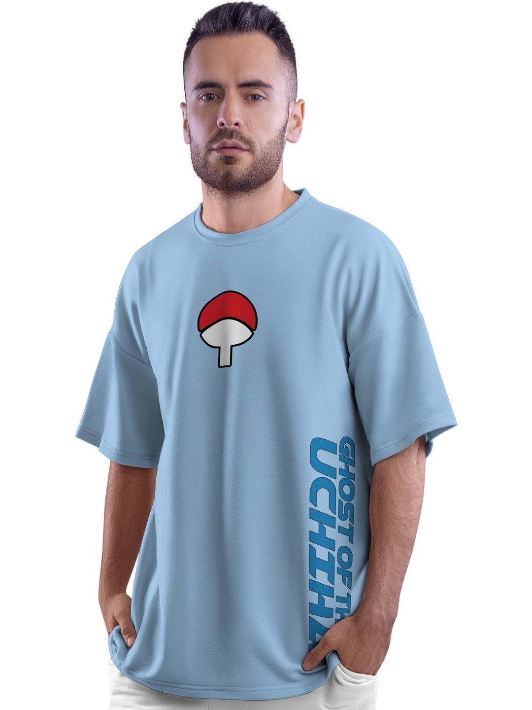LazyGreg Men Naruto Graphic Relaxed Fit T-shirt