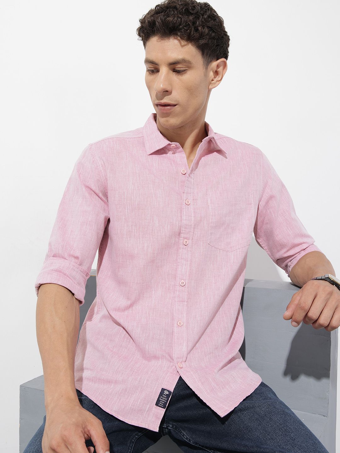 The Roadster Life Co. Solid Casual Shirt