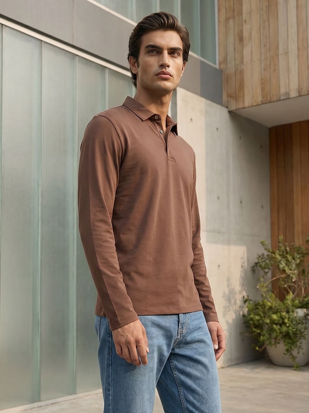 Mr Bowerbird Polo Collar Pure Cotton T-shirt