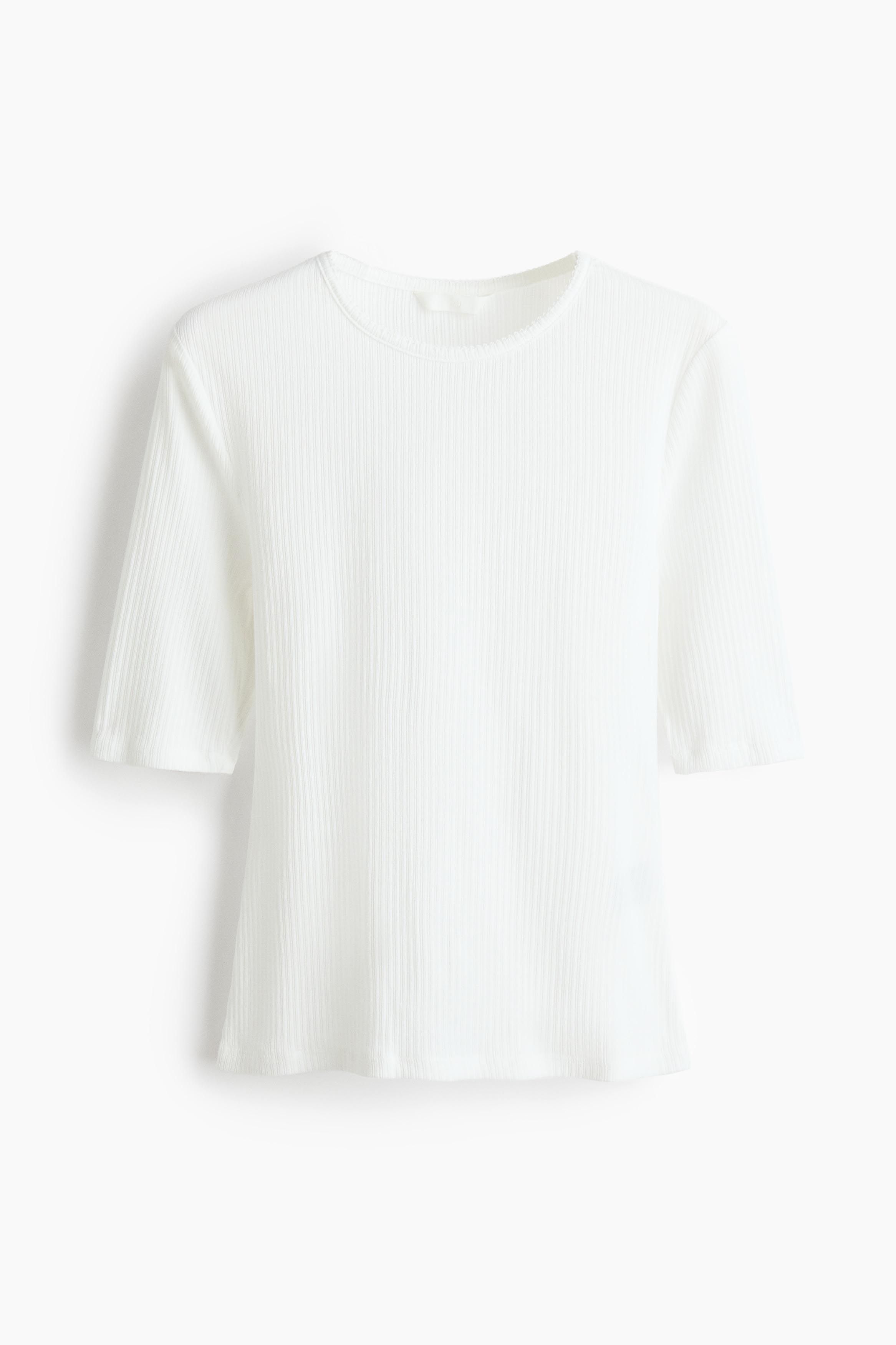 H&M Pointelle Jersey T-Shirt