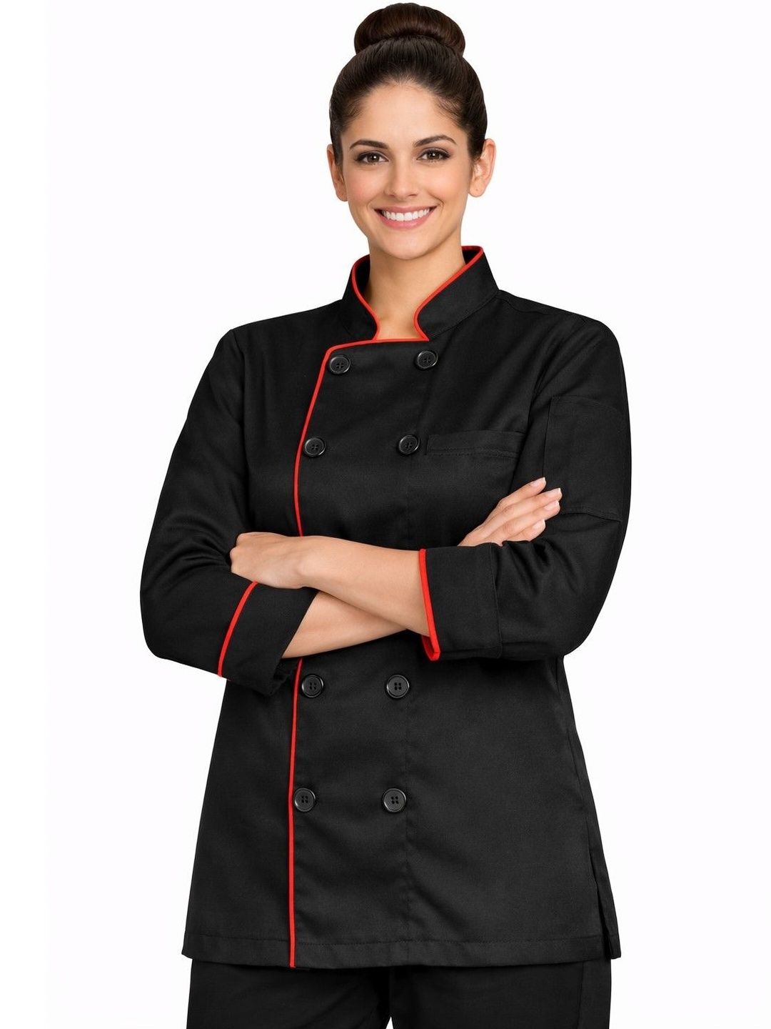 SAME FIT Stand Collar Long Sleeves Chef Coats