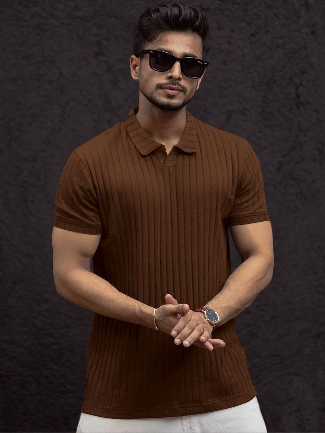 Moda Rapido Men Polo Collar T-shirt