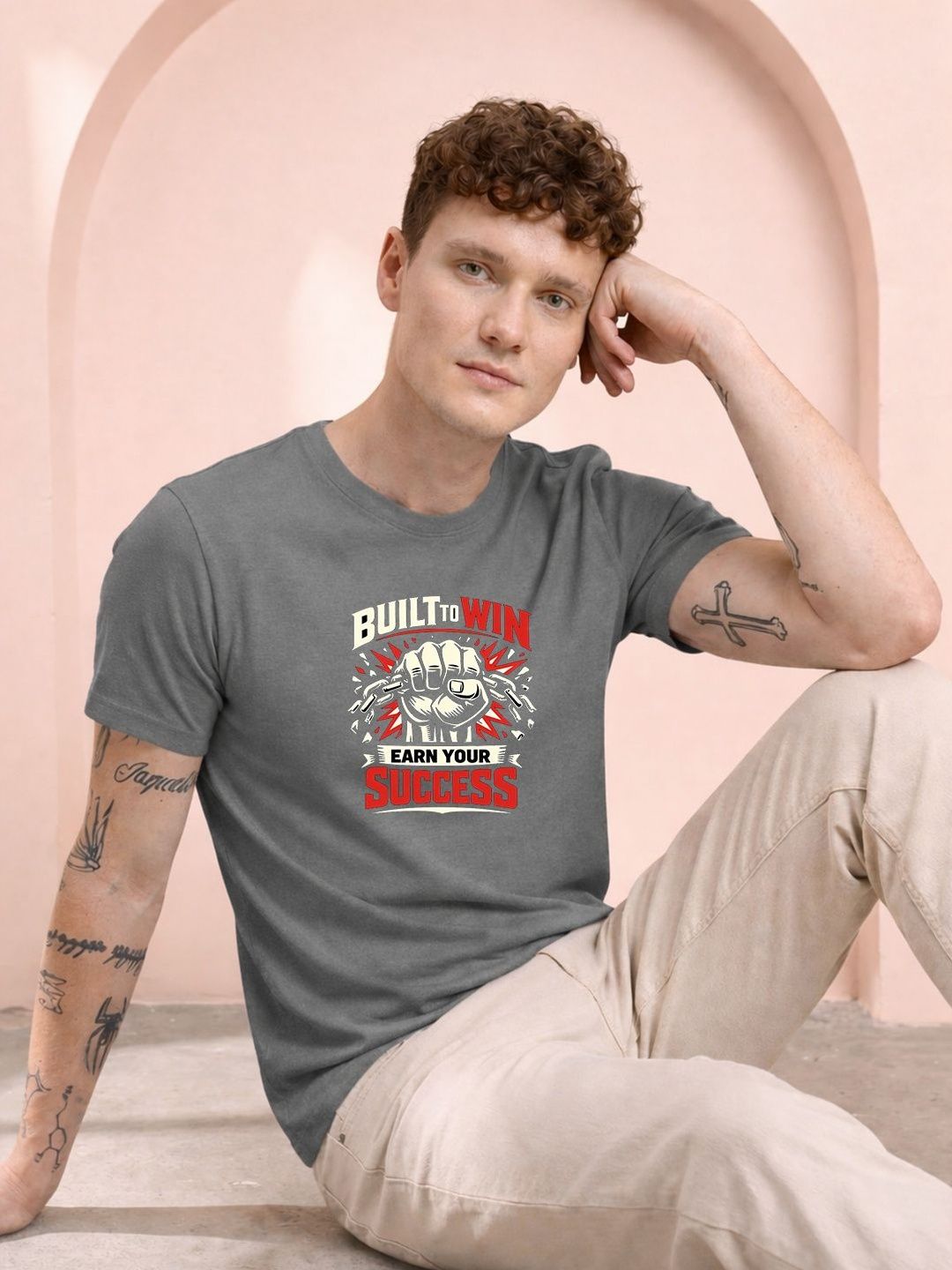HERE&NOW Men Printed T-shirt
