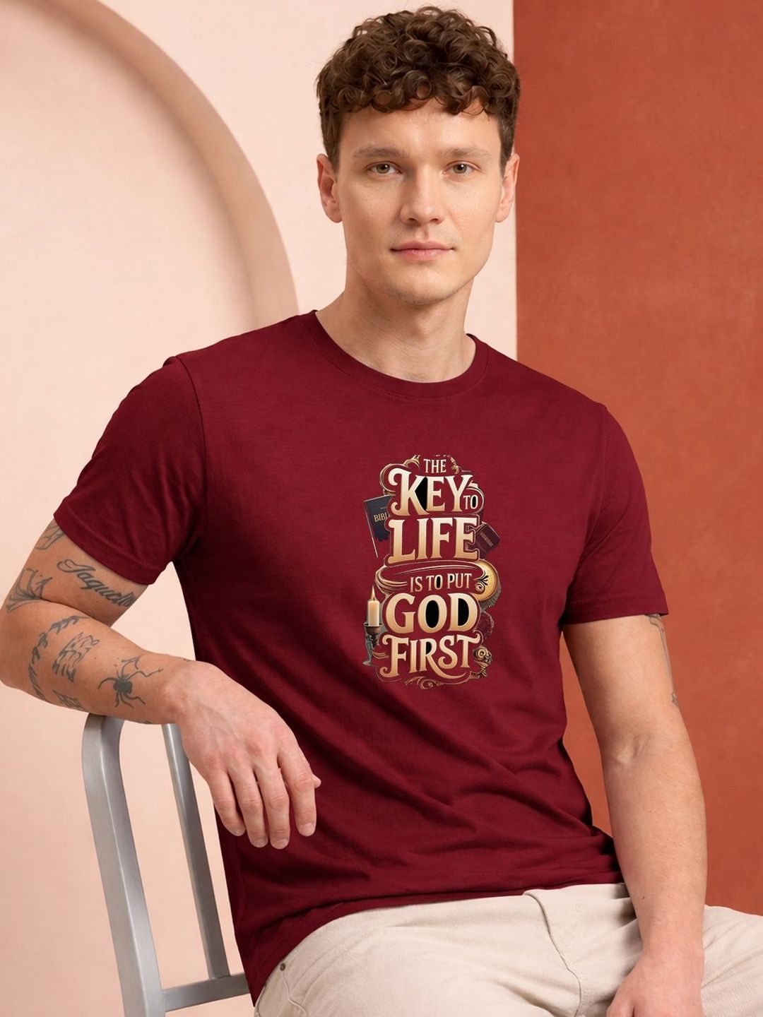 HERE&NOW Men Printed T-shirt