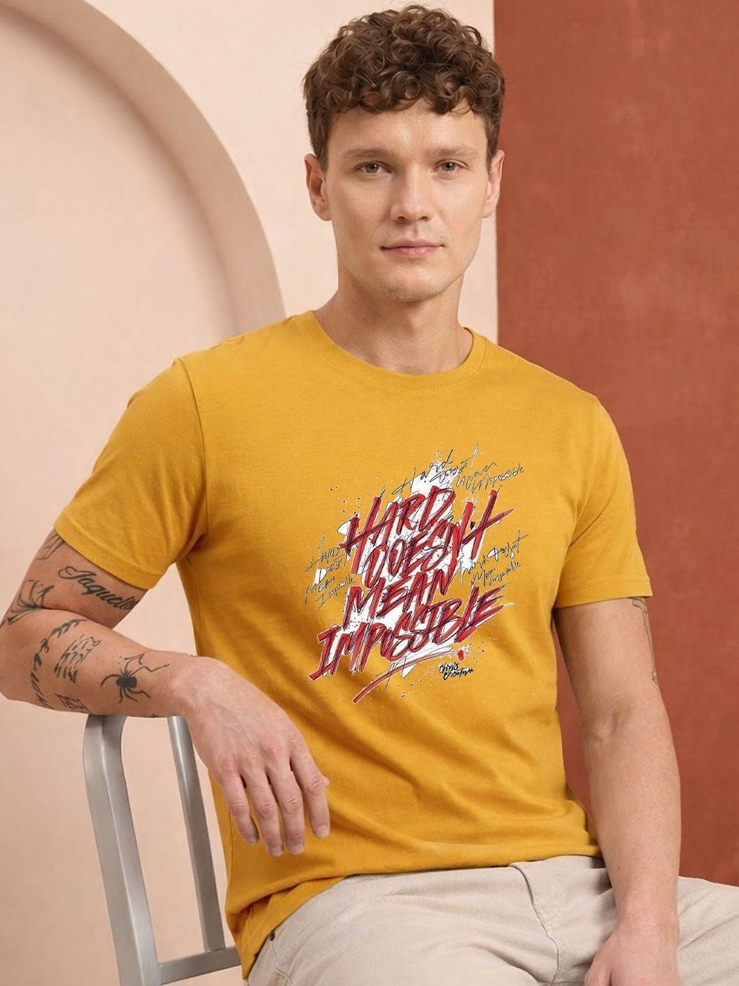 HERE&NOW Men Printed T-shirt