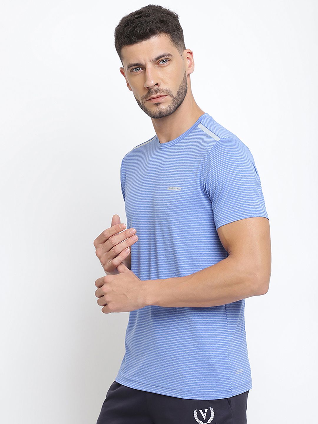 Van Heusen Innerwear Striped Lounge Tshirt