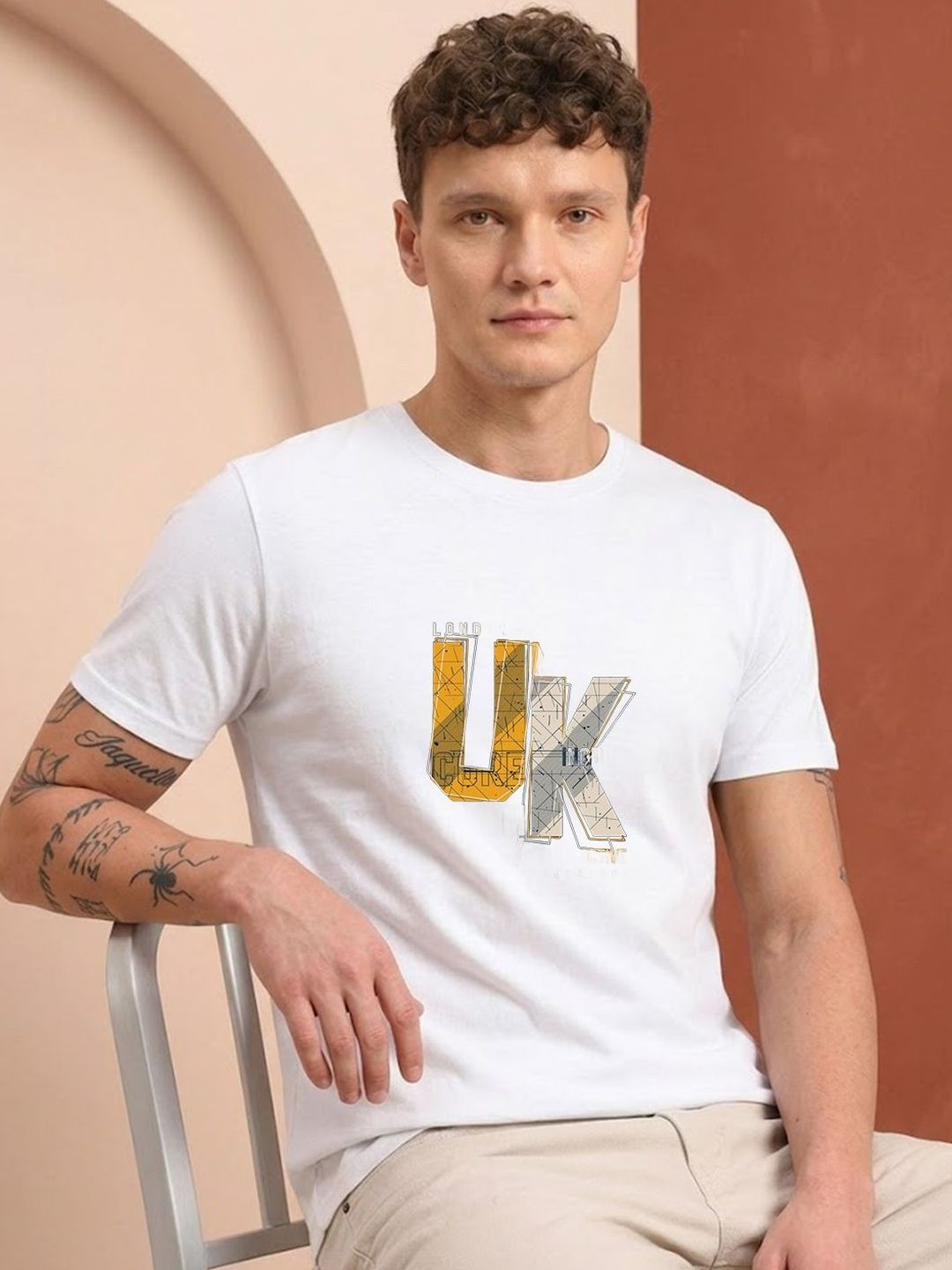 HERE&NOW Men Printed T-shirt