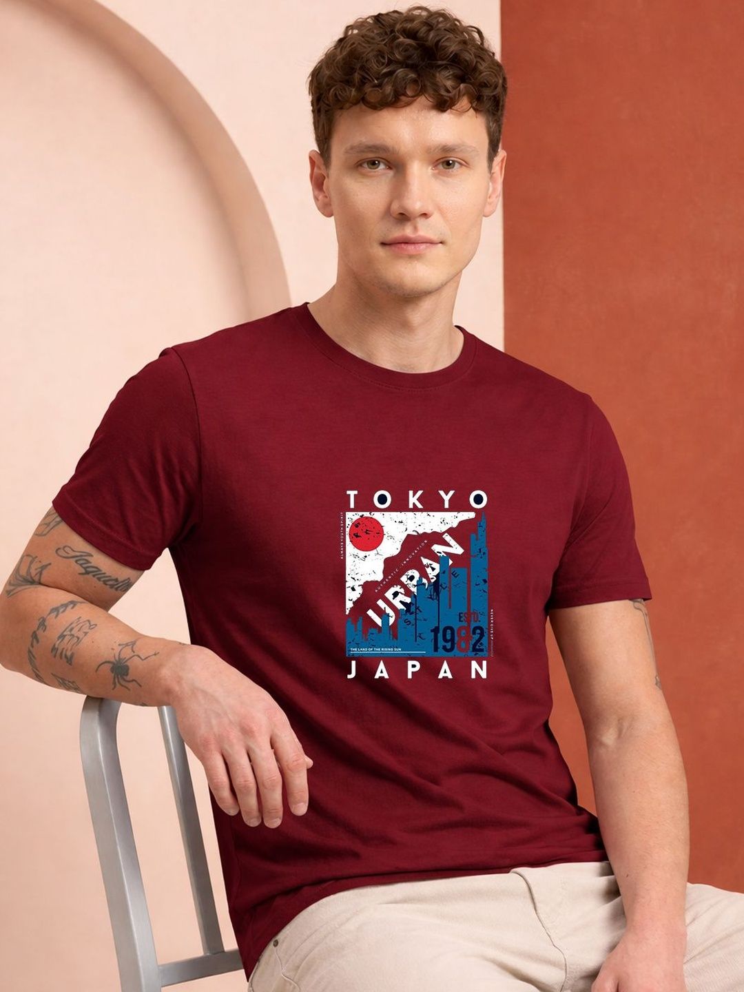 HERE&NOW Men Printed T-shirt