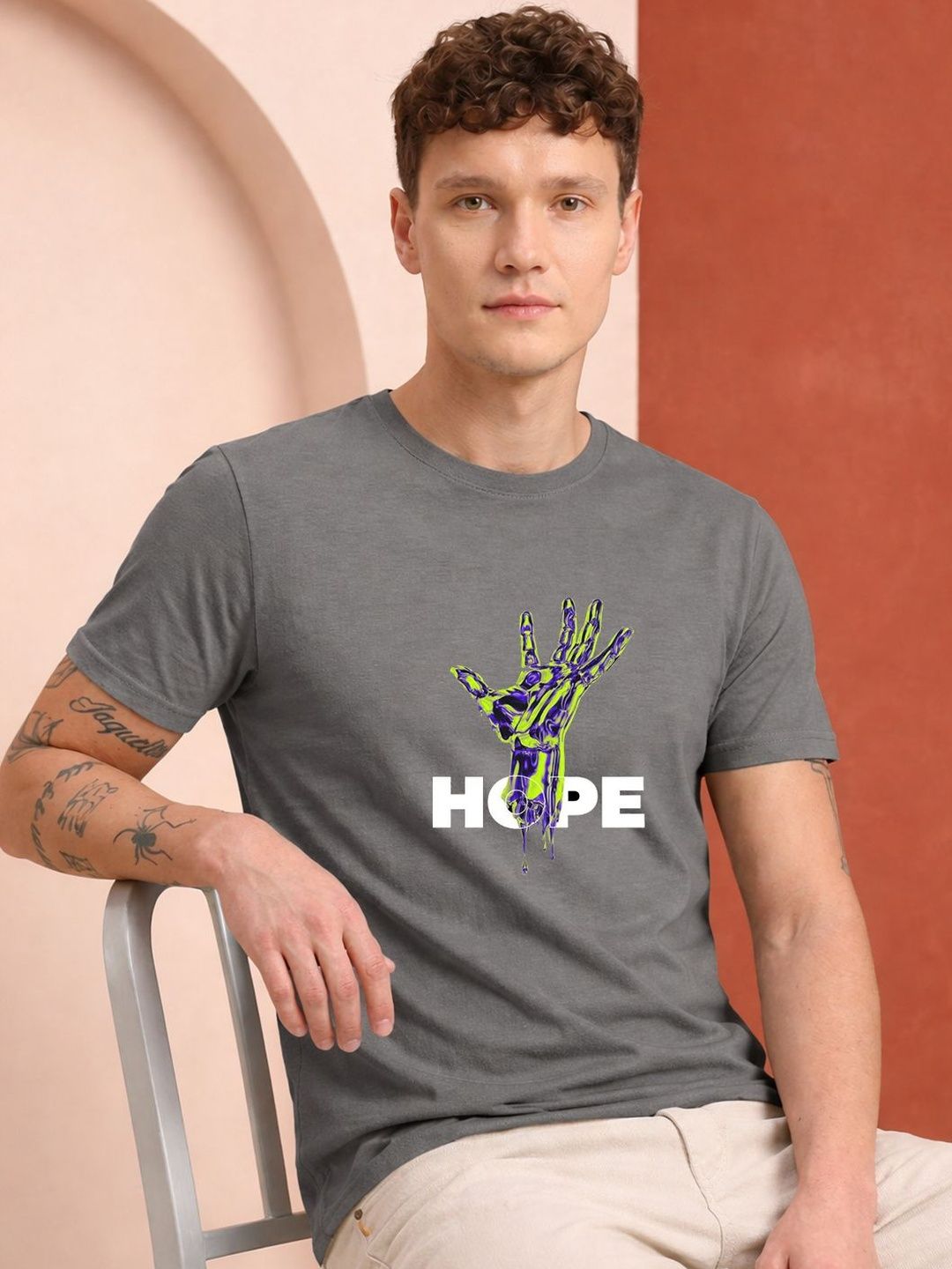 HERE&NOW Men Printed T-shirt