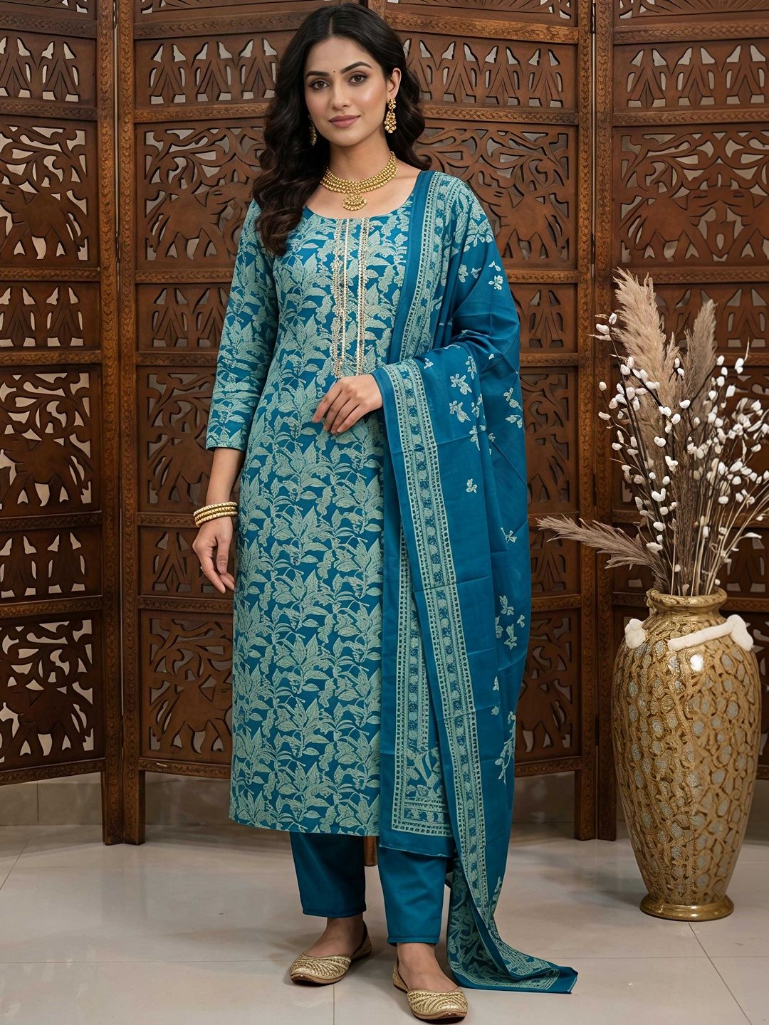 white christmas dresses Grey Printed Cotton Blend Dress Material