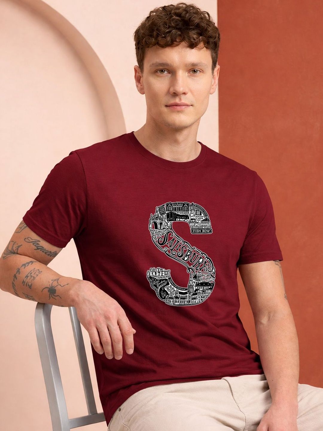 HERE&NOW Men Printed T-shirt