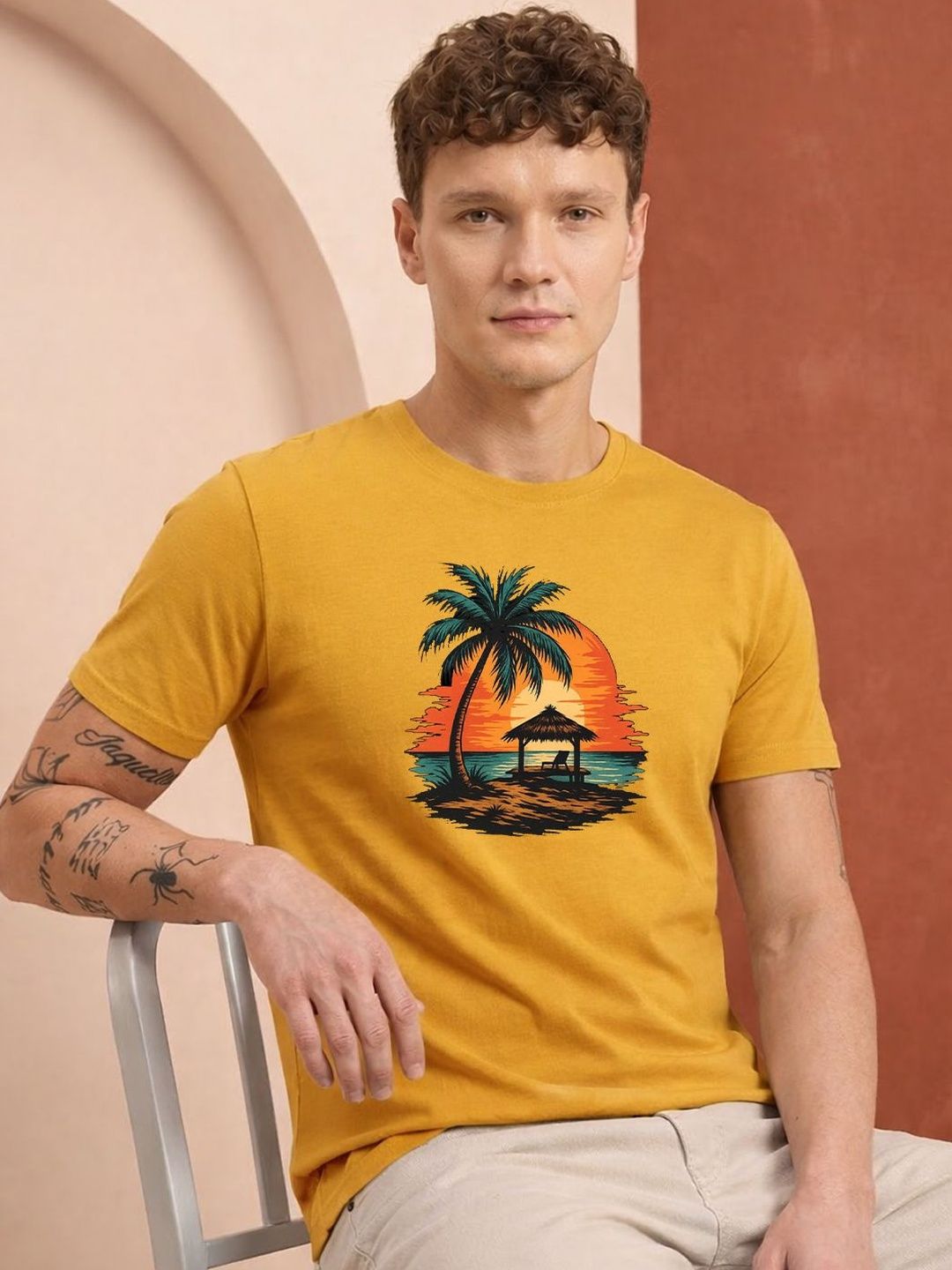 HERE&NOW Men Printed T-shirt