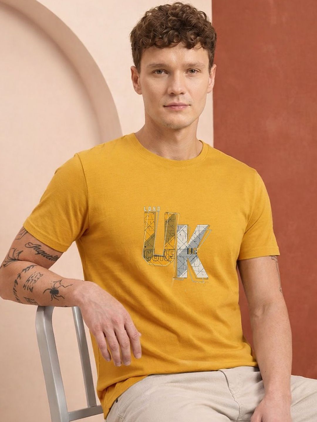 HERE&NOW Men Printed T-shirt