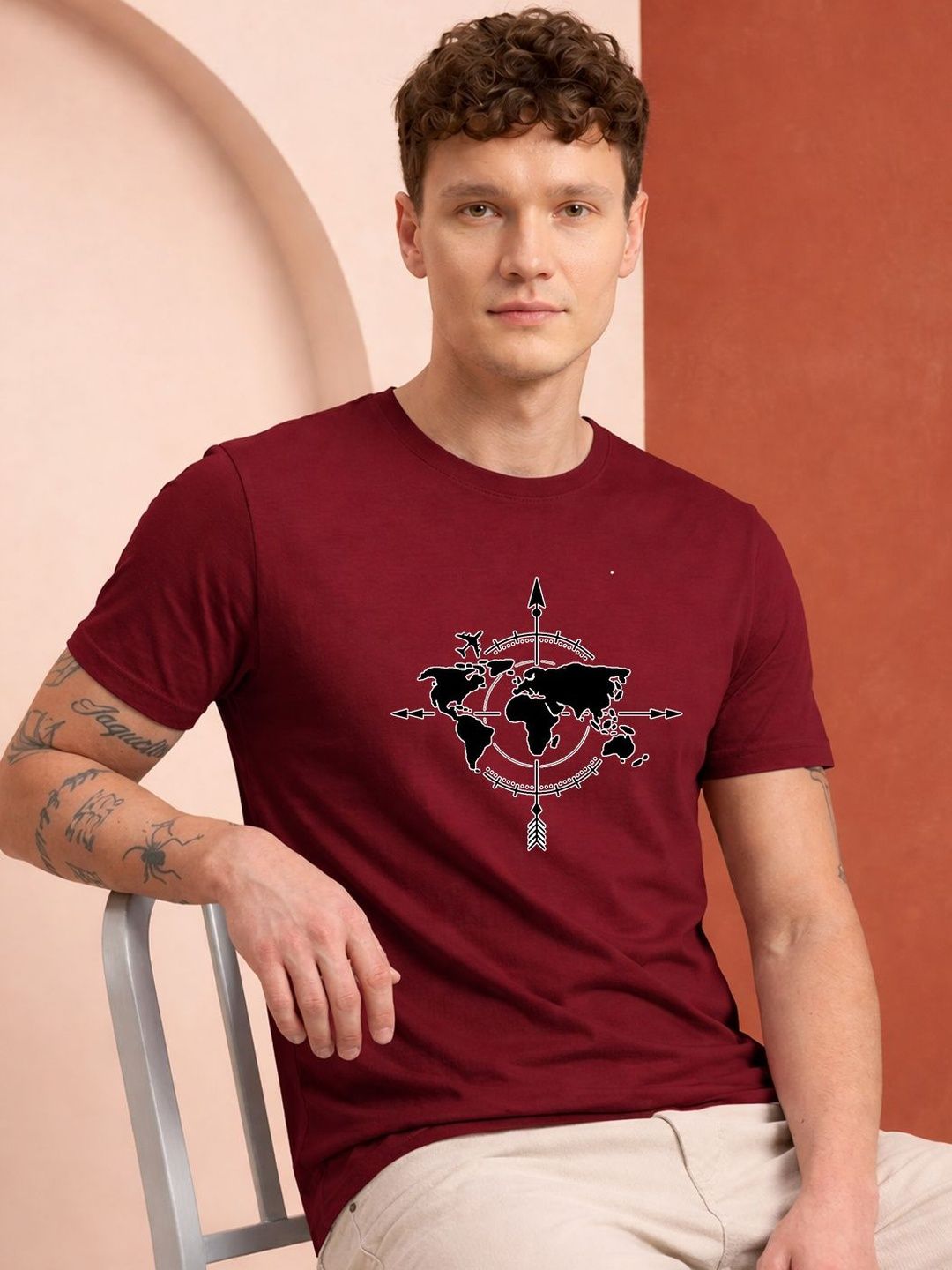 HERE&NOW Men Printed T-shirt