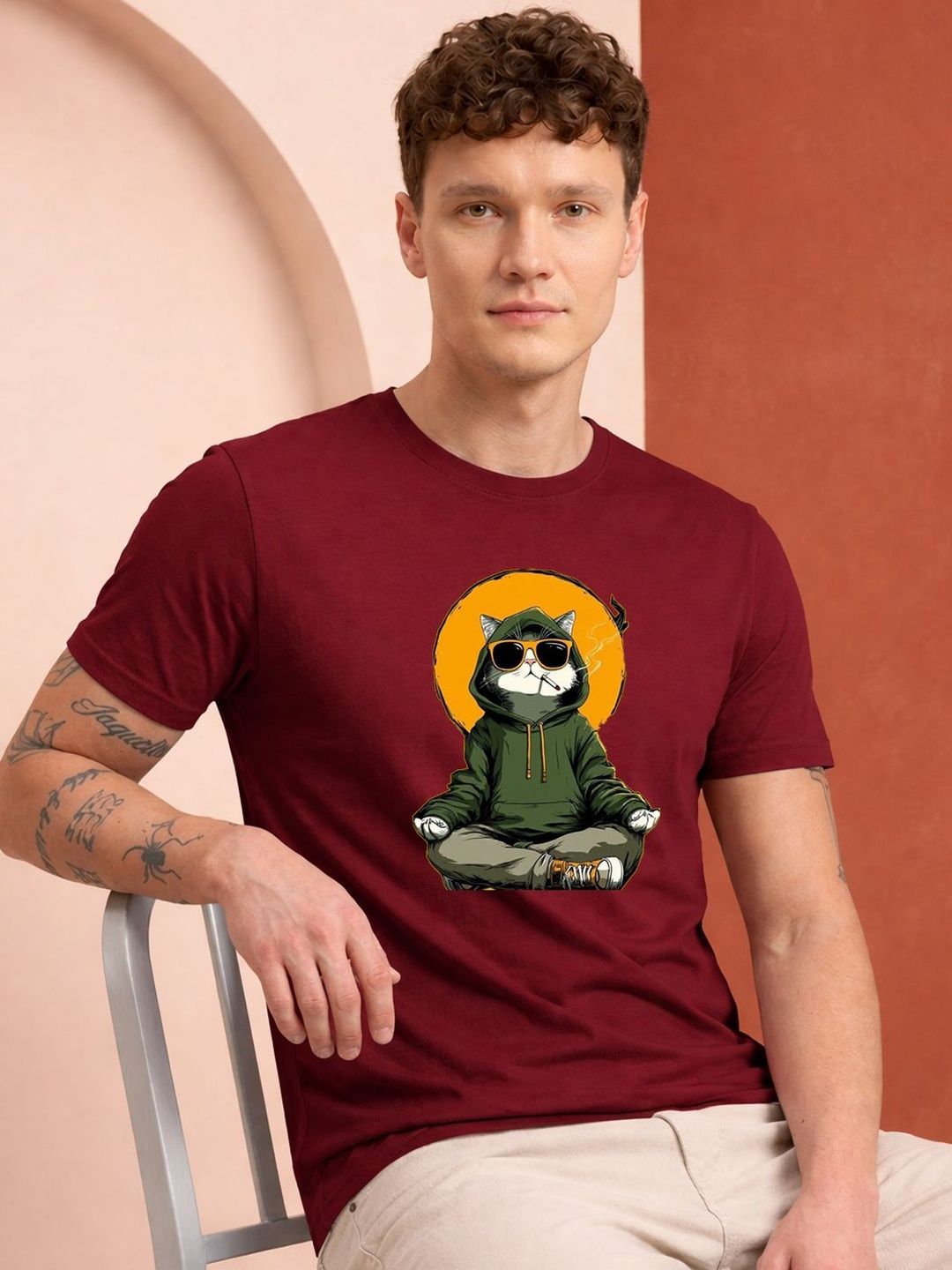 HERE&NOW Men Printed T-shirt