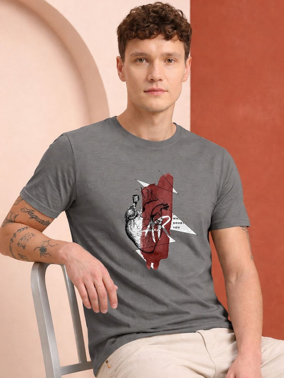 HERE&NOW Men Printed T-shirt
