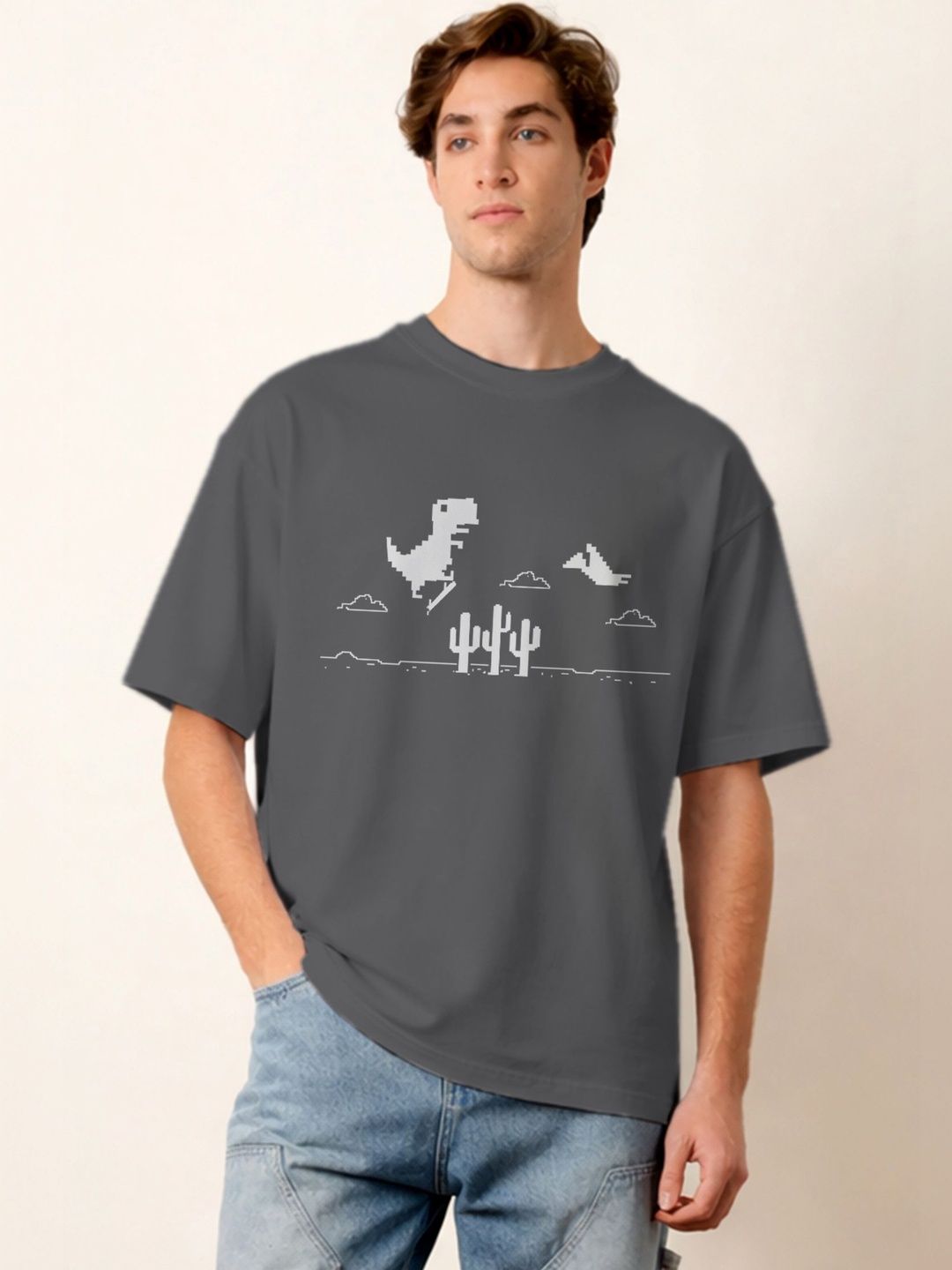 TOGS & TERRE Men Typography Printed Organic Cotton Blend T-shirt