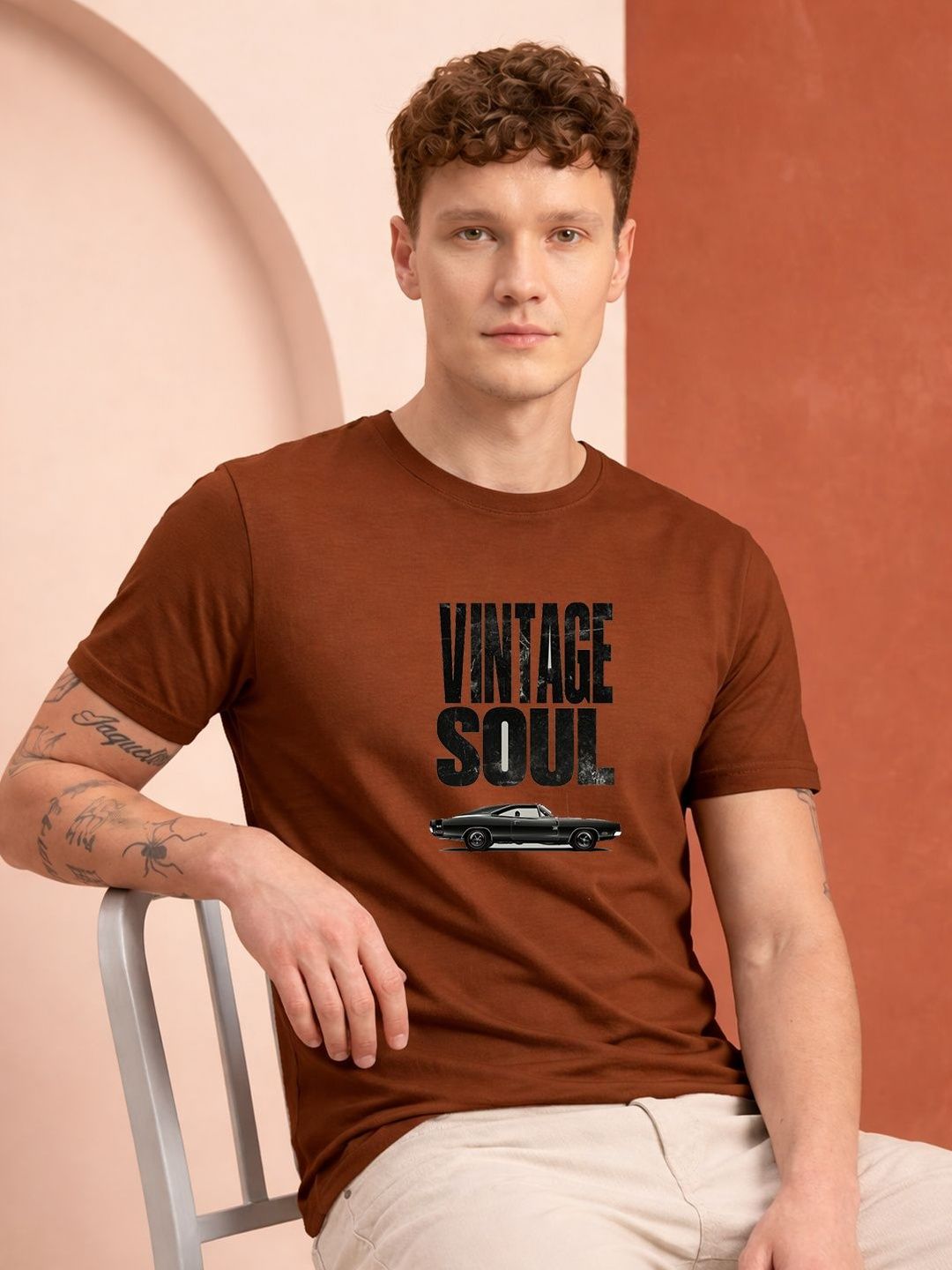 HERE&NOW Men Printed T-shirt