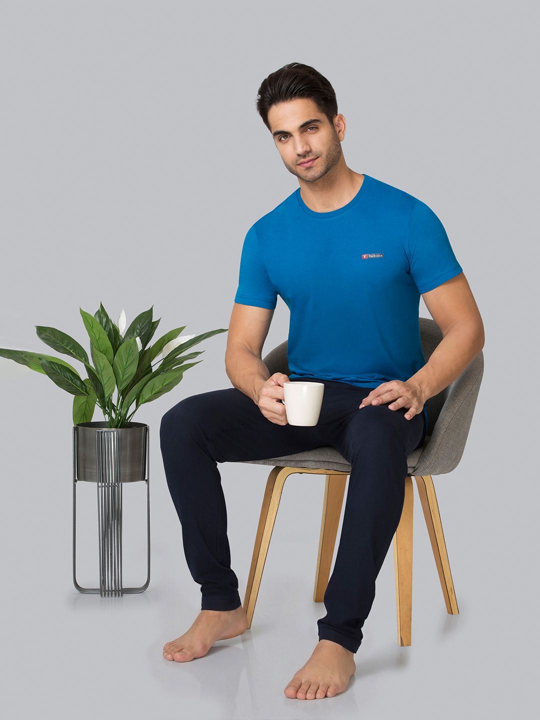 Van Heusen Innerwear Men Pure Cotton Lounge Tshirts